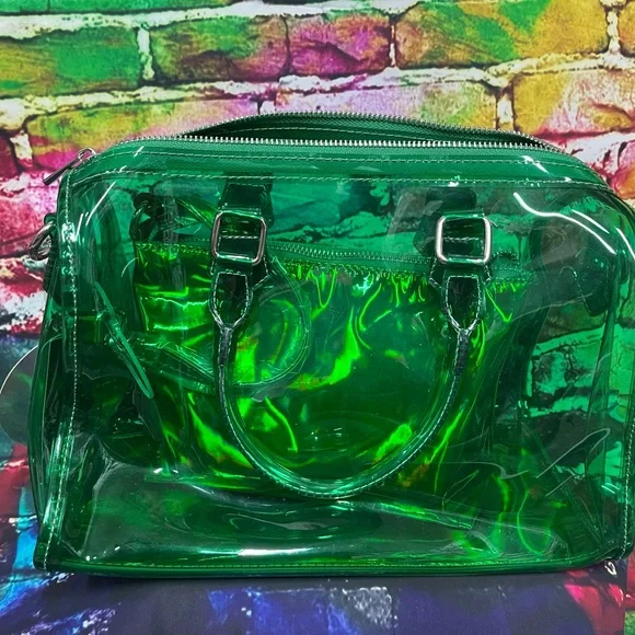 Like Dreams - Clear Chain Barrel Handbag - Picture 3 of 6